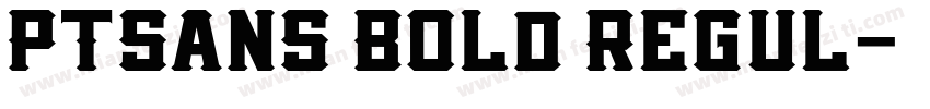 PTSans Bold Regul字体转换